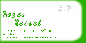 mozes meisel business card